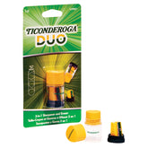 Dixon Ticonderoga Duo Sharpener/Eraser, Green and Yellow, 1 Count